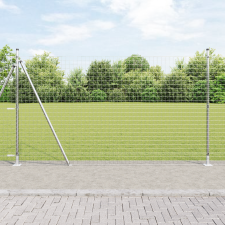 vidaXL Euro Kerítés 7 Flanged Posts 1.6x10 m Horganyzott Acél építőanyag