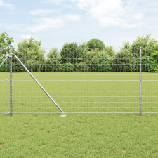 vidaXL Euro Kerítés 7 Tüskés Oszloppal 1.2x10 m Horganyzott Acél építőanyag