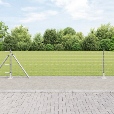 vidaXL Euro Kerítés 7 Végponton 0.4x10 m Horganyzott Acél építőanyag