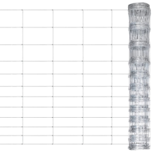 vidaXL ezüst horganyzott acél kerti kerítés 50 m 150 cm kerti bútor