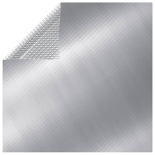 vidaXL Ezüst négyszögletes PE medencetakaró 1200 x 600 cm medence kiegészítő