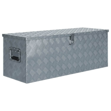 vidaXL ezüstszínű alumíniumdoboz 110,5 x 38,5 x 40 cm szerszám kiegészítő