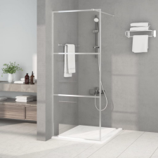 vidaXL Ezüstszínű átlátszó ESG üveg zuhanyfal 80 x 195 cm kád, zuhanykabin