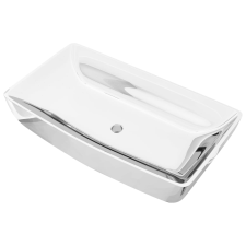 vidaXL ezüstszínű kerámia mosdókagyló 71 x 38 x 13,5 cm (143479) szaniter