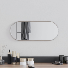 vidaXL ezüstszínű ovális falitükör 50 x 20 cm bútor