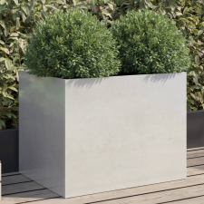 vidaXL Ezüstszínű rozsdamentes acél növénytartó 62x47x46 cm kerti tárolás