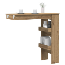 vidaXL fali bárasztal Artisan tölgy 102x45x103,5 cm Gépelt fa bútor
