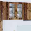 vidaXL Fali konyhaszekrény polcokkal Öreg fa 80 x 31 x 80 cm Faanyag