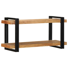 vidaXL fali polc 90x33x45 cm tömör fa akácfa (4017487) bútor