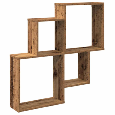 vidaXL fali polc Régi fa 80x15x78,5 cm Gépelt fa (856610) bútor