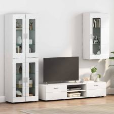 vidaXL Fali szekrény ajtóval Magasfényű fehér 55 x 29 x 100 cm Faanyag bútor