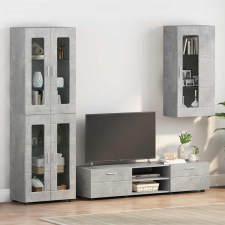 vidaXL Fali szekrény polcokkal Beton szürke 55 x 29 x 100 cm Faanyag bútor