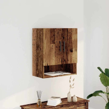 vidaXL fali szekrény régi fa 60x31x70 cm gépelt fa bútor