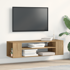 vidaXL Fali TV Szekrény Artisan Tölgy 100x30x26,5 cm Nincs fa bútor