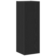 vidaXL Fali TV szekrény Fekete tölgyből 30,5x30x90 cm Műszaki fa (862570) bútor