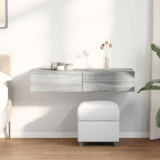 vidaXL Falipolc fiókokkal szürke sonoma 100x36x19 cm műszaki fa bútor
