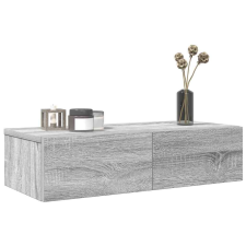 vidaXL Falipolc fiókokkal szürke sonoma 60x26,5x15 cm műszaki fa bútor