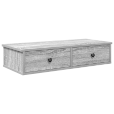 vidaXL Falipolc fiókokkal szürke sonoma 80x31x17 cm műszaki fa (859955) bútor