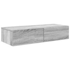 vidaXL Falipolc fiókokkal szürke sonoma 80x33x17 cm műszaki fa (859982) bútor