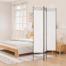 vidaXL Fehér 3 paneles szövetparaván 120x200 cm bútor