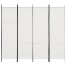 vidaXL Fehér 4 paneles paraván 200 x 180 cm bútor