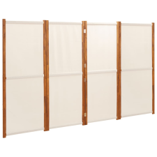 vidaXL fehér 4 paneles térelválasztó 280x180 cm (319184) bútor