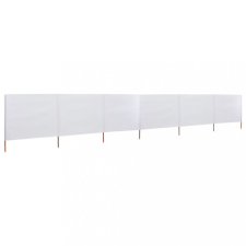 vidaXL Fehér 6-paneles szövet szélellenző 800 x 80 cm kerti bútor