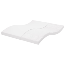 vidaXL fehér 7 zónás 20 ILD keménységű habmatrac 160 x 210 cm ágy és ágykellék