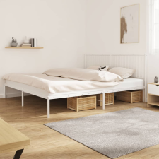 vidaXL fehér acél ágykeret fejtámlával 208 x 208 x 90,5 cm ágy és ágykellék