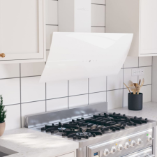 vidaXL fehér acél és edzett üveg fali páraelszívó 90 cm páraelszívó