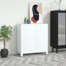 vidaXL fehér acél ipari irattartó szekrény 90 x 40 x 100 cm irattároló szekrény