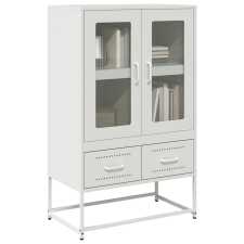 vidaXL fehér acél magasszekrény 68x39x111,5 cm bútor