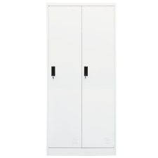 vidaXL fehér acél ruhásszekrény 80 x 50 x 180 cm (335966) bútor