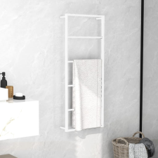 vidaXL fehér acél törölközőtartó 45 x 10 x 115 cm fürdőszoba kiegészítő