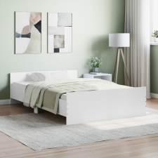 vidaXL fehér ágykeret fej- és lábtámlával 120 x 190 cm ágy és ágykellék