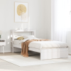 vidaXL fehér ágykeret fejtámlával matrac nélkül 100x200 cm