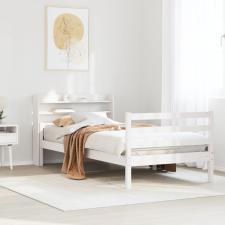 vidaXL fehér ágykeret fejtámlával matrac nélkül 100x200 cm ágy és ágykellék