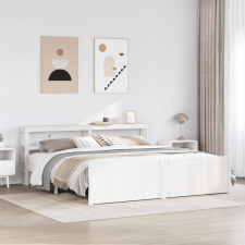vidaXL fehér ágykeret fejtámlával matrac nélkül 200x200 cm ágy és ágykellék