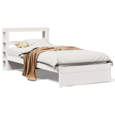 vidaXL fehér ágykeret fejtámlával matrac nélkül 90x190 cm (3305982) ágy és ágykellék