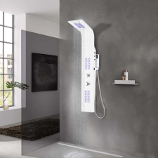 vidaXL fehér alumínium zuhanypanel 20 x 44 x 130 cm csaptelep