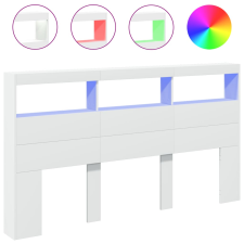 vidaXL fehér áthidalószekrény LED-világítással 180 x 17 x 102 cm (839210) ágy és ágykellék