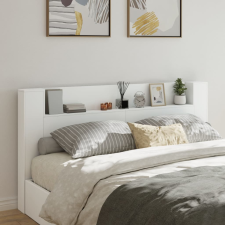 vidaXL fehér áthidalószekrény LED-világítással 200 x 16,5 x 103,5 cm ágy és ágykellék