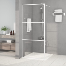vidaXL Fehér átlátszó ESG üveg zuhanyfal 90 x 195 cm kád, zuhanykabin