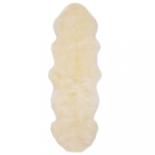 vidaXL Fehér báránybőr szőnyeg 60 x 180 cm lakástextília