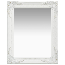 vidaXL fehér barokk stílusú fali tükör 50 x 60 cm bútor