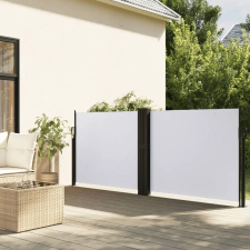 vidaXL Fehér behúzható oldalsó napellenző 120 x 600 cm kerti bútor