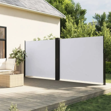 vidaXL Fehér behúzható oldalsó napellenző 160 x 600 cm kerti bútor