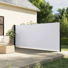 vidaXL Fehér behúzható oldalsó napellenző 180 x 500 cm kerti bútor