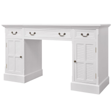 vidaXL fehér dupla talapzatú íróasztal 140 x 48 x 80 cm (244370) bútor