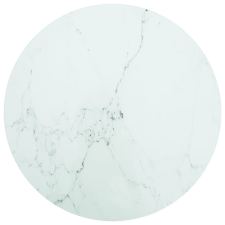 vidaXL Fehér edzett üveg asztallap márványdizájnnal Ø 60 x 0,8 cm bútor
